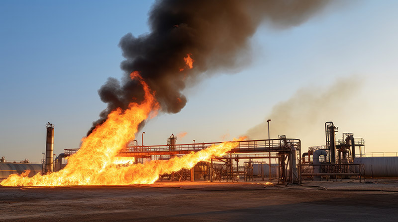 Petrochemical explosion